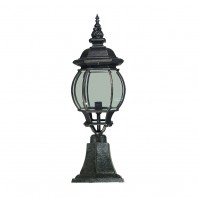 Lighting Inspiration-Flinders  Medium Outdoor Pillar Mount Light - Antique Bronze /Antique Black